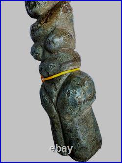 3000 BC Ancient Neolithic, Prehistoric Carved Stone Statue Mother Goddess Idol