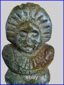 3000 BC Ancient Neolithic, Prehistoric Carved Stone Statue Mother Goddess Idol
