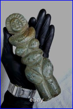 3000 BC Ancient Neolithic, Prehistoric Carved Stone Statue Mother Goddess Idol