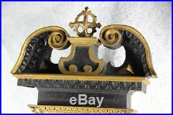 36,6 Rare Antique 19thc French Relic holder Saints Wood carved religious church