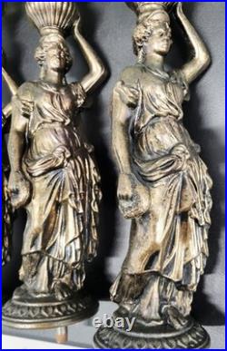 4 Antique Victorian Neo Classical Ladies Sculptures Bronze 21 4 Antique Victorian Neo Classical Ladies Sculptures Bronze 21