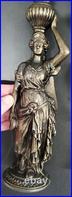 4 Antique Victorian Neo Classical Ladies Sculptures Bronze 21
