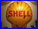 48x48x4-Original-Antique-1940-Shell-3-D-Porcelain-Gas-Oil-Advertising-Sign-01-sr