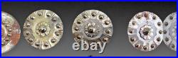 5 Antique Studded Steel Buttons 18th/19th Antique Buttons