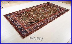 5' x 10' Excellent Hand-Knotted Antique Brown Soft Collectible Tribal Rug