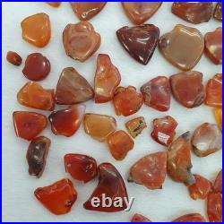 578 grams lot pieces antique ancient african agate beads pendants