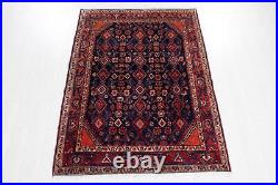 6' 4 x 4' 4 Excellent Hand-Knotted Vintage Collectible Tribal Rug