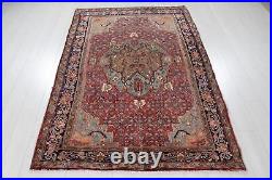 7' 2 x 4' 8 Excellent Hand-Knotted Collectible Antique Tribal Rug