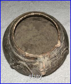 8.5x5 Antique Mayan Handmade Ceramic Animal Face Collectible Pottery Decor Bowl