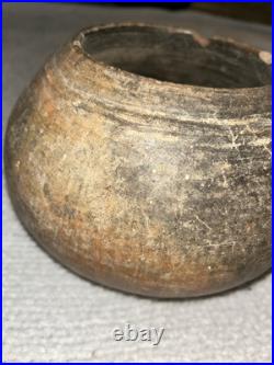 8.5x5 Antique Mayan Handmade Ceramic Animal Face Collectible Pottery Decor Bowl