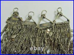 8 Antique tajik tribal extra Large serpent chains pendants lot belly dance 48901