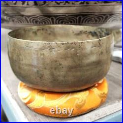 80 Year old Yoga Hand Beaten Antique Singing Bowl Buddhist Tibetan Vintage Nepal