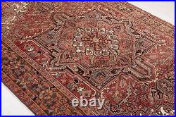 9' 4 x 6' 7 Excellent Hand-Knotted Antique Collectible Geometric Tribal Area R