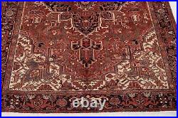 9' 5 x 7' 5 Excellent Hand-Knotted Collectible Rust Red Antique Tribal Area Ru