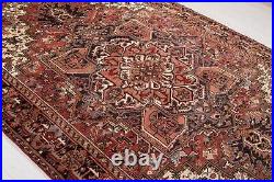 9' 7 x 6' 7 Excellent Hand-Knotted Antique Collectible Geometric Tribal Area R