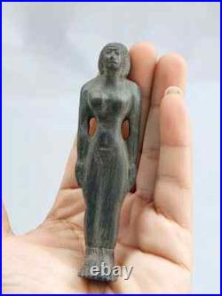 A Rare Ancient Egyptian Pharaonic Piece Made Of Black Pharaonic Wood Bc