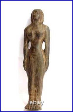 A Rare Ancient Egyptian Pharaonic Piece Made Of Black Pharaonic Wood Bc
