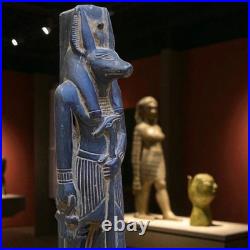A Rare Egyptian Antiquities Of Authentic Pharaonic Statue Egyptian God Anubis Bc