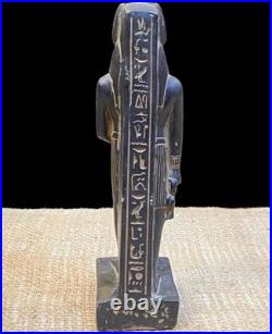 A Rare Egyptian Antiquities Of Authentic Pharaonic Statue Egyptian God Anubis Bc