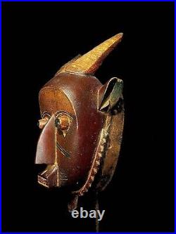 AFRICAN Vintage Hand Carved Antique Beautiful African Mask Wood Guro-3500
