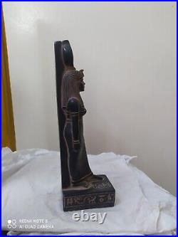 ANCIENT EGYPTIAN Pharaonic Pharaonic ANTIQUE Statue Queen ISIS Stone 12 Inch ##