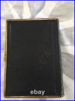 ANTIQUE 1804/1883 HAND BIBLE 4 1/4 BY 5 3/4 LEATHER BOUND Book