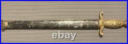 ANTIQUE 1890 Fraternal Cadet artillery style short sword minus scabbard & Sheath