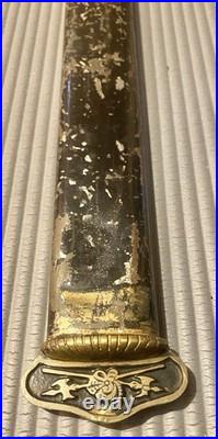 ANTIQUE 1890 Fraternal Cadet artillery style short sword minus scabbard & Sheath