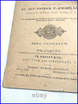 ANTIQUE 1897 Erwin Steinback BROCHURE Booklet ST. ANTHONY'S BREAD FOR THE POOR