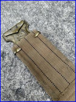ANTIQUE ANSON MILLS SHOTGUN CARTRIDGE REMINGTON DOG BELT Buckle 1881 Military