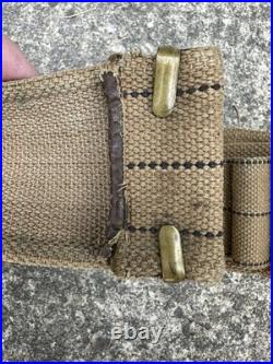 ANTIQUE ANSON MILLS SHOTGUN CARTRIDGE REMINGTON DOG BELT Buckle 1881 Military