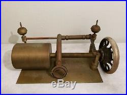 ANTIQUE EARLY 5 CYLINDER PHONOGRAPH (brass metal) was treadle powered RARE