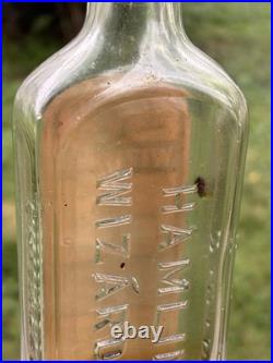 ANTIQUE HAMLIN'S WIZARD OIL PAPER LABEL MEDICINE BOTTLE With CONTENTS CORK 1890s