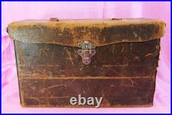 ANTIQUE LEATHER PHOTOGRAPHER BAG LENGTH 31cm GOOD CONDITION COLLECTABLES