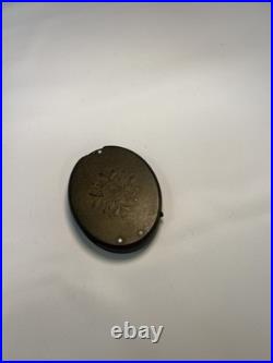 ANTIQUE MAGNIFIER IN DECORATIVE COMPANY LOGO BAKELITE CASE Magnifying Glass CW