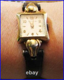 ANTIQUE NACAR GOLD PLATED WOMEN'S Wristwatch GOOD CONDITION COLLECTABLES