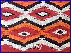 ANTIQUE NAVAJO TRANSITIONAL c. 1890 RUG Native American Textile WEAVING BLANKET