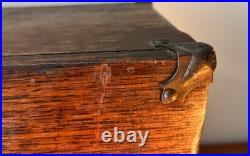 ANTIQUE PILLIOD MACHINIST'S SIX DRAWER OAK TOOL CHEST Swanton, Ohio WOW
