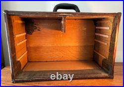 ANTIQUE PILLIOD MACHINIST'S SIX DRAWER OAK TOOL CHEST Swanton, Ohio WOW