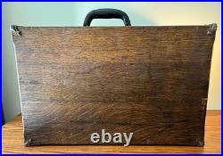 ANTIQUE PILLIOD MACHINIST'S SIX DRAWER OAK TOOL CHEST Swanton, Ohio WOW