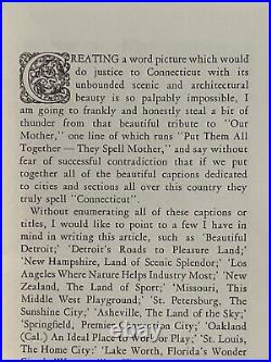 ANTIQUE RARE CONNECTICUT A Lure For A Tour By Harry S. Bond Of The Hotels