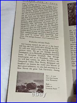 ANTIQUE RARE CONNECTICUT A Lure For A Tour By Harry S. Bond Of The Hotels