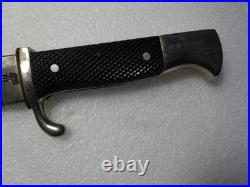 ANTIQUE SCOUT KNIFE/SCABBARD Voos Solingen Germany Fist & Arrows NICE 1