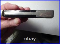 ANTIQUE SCOUT KNIFE/SCABBARD Voos Solingen Germany Fist & Arrows NICE 1