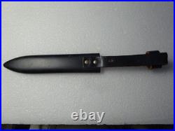 ANTIQUE SCOUT KNIFE/SCABBARD Voos Solingen Germany Fist & Arrows NICE 1