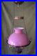 ANTIQUE-VICTORIAN-HANGING-OIL-KEROSENE-LAMP-with-PINK-CASED-SHADE-GLASS-FONT-01-chx