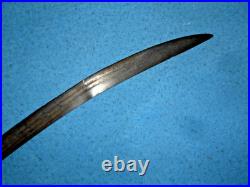 ANTIQUE VINTAGE c1870 ISLAMIC HAND MADE SCIMITAR SWORD With SCABBARD ARABIAN SWORD
