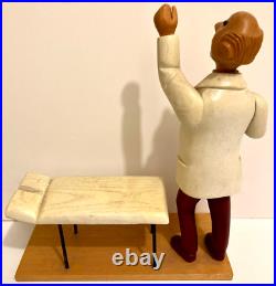ANTIQUE WOOD TOY Doctor's Office ITALY BY ROMER CORMANO 1940 1950