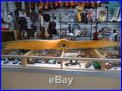 ANTIQUE Wooden 76'' Airplane Propeller Sensenich 1940's Wood Vintage. Man Cave