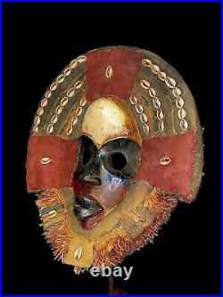 African art Dan mask Mask Authentic Antique Hand Carved 1658